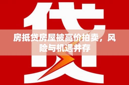博爱房抵贷房屋被高价拍卖，风险与机遇并存