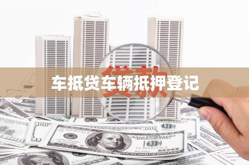 工业园区车抵贷车辆抵押登记
