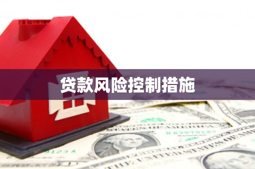 广南贷款风险控制措施