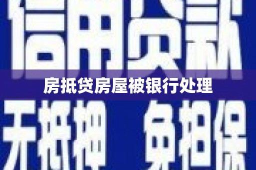 三角房抵贷房屋被银行处理