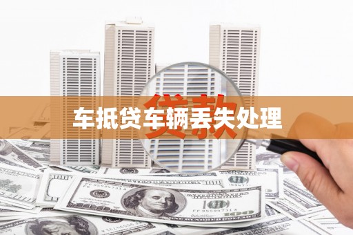 唐河车抵贷车辆丢失处理