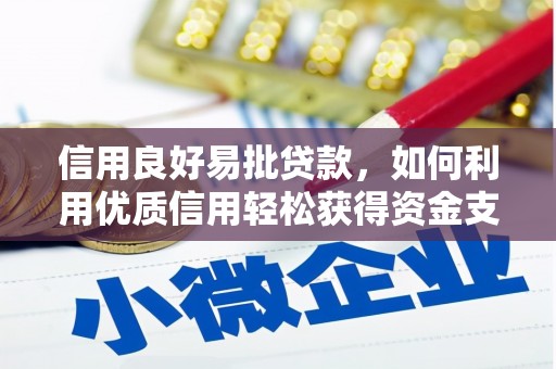 来义信用良好易批贷款，如何利用优质信用轻松获得资金支持