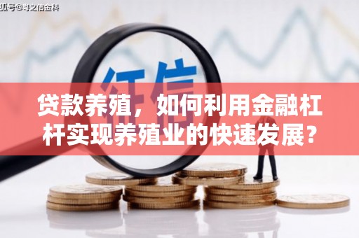 龙游贷款养殖，如何利用金融杠杆实现养殖业的快速发展？