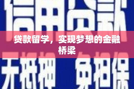 东区贷款留学，实现梦想的金融桥梁