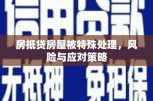 平和房抵贷房屋被特殊处理，风险与应对策略