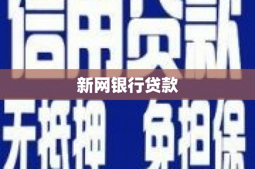 沂源新网银行贷款