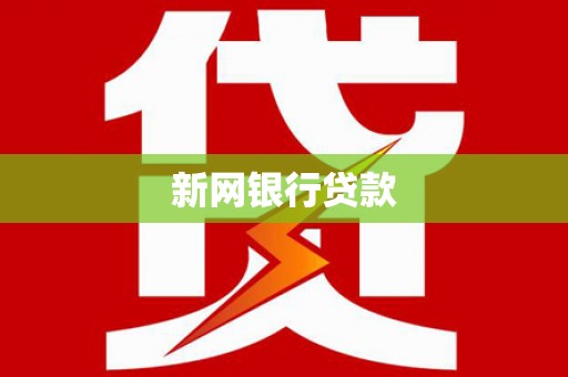 滨州新网银行贷款