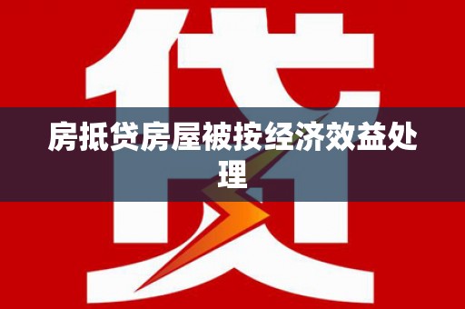 乐清房抵贷房屋被按经济效益处理