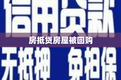 广宁房抵贷房屋被回购