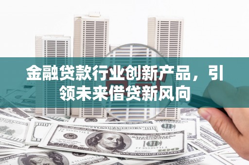亭湖金融贷款行业创新产品，引领未来借贷新风向