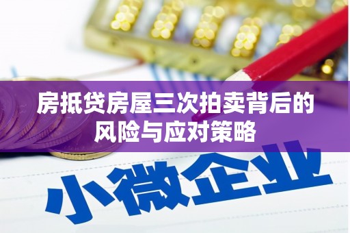 会东房抵贷房屋三次拍卖背后的风险与应对策略