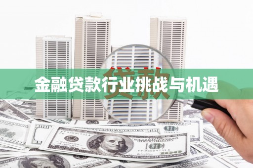 东凤金融贷款行业挑战与机遇