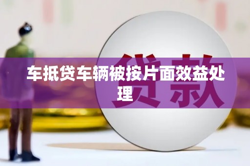 卫辉车抵贷车辆被按片面效益处理