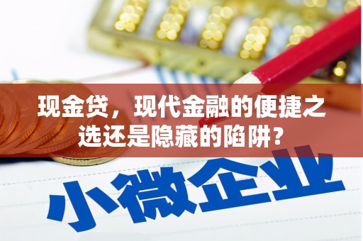 大荔现金贷，现代金融的便捷之选还是隐藏的陷阱？