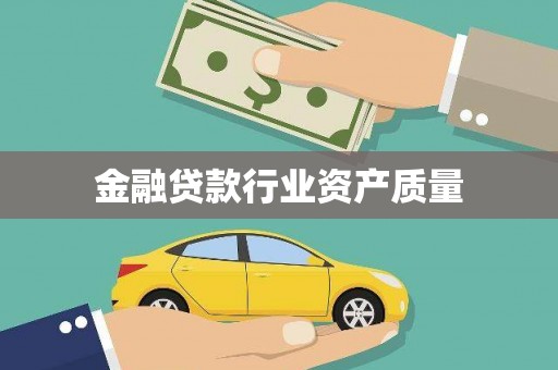 索县金融贷款行业资产质量