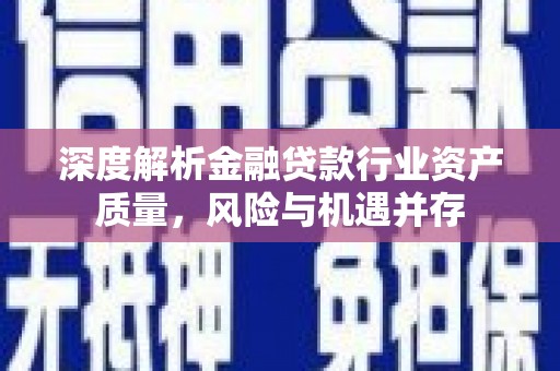邗江深度解析金融贷款行业资产质量，风险与机遇并存