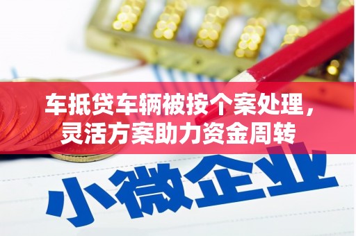 道孚车抵贷车辆被按个案处理，灵活方案助力资金周转