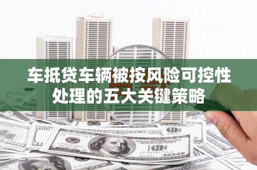 称多车抵贷车辆被按风险可控性处理的五大关键策略
