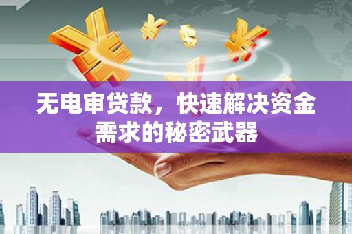 溆浦无电审贷款，快速解决资金需求的秘密武器