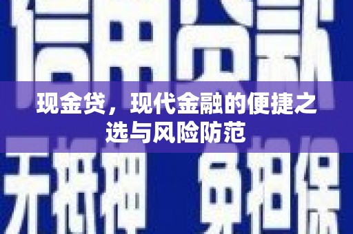 莲都现金贷，现代金融的便捷之选与风险防范