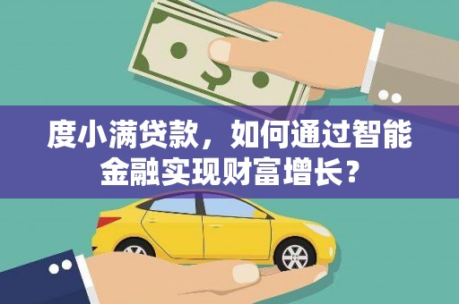 金普新区度小满贷款，如何通过智能金融实现财富增长？