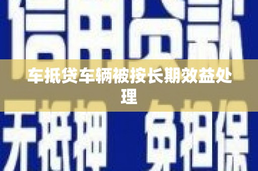 嵊州车抵贷车辆被按长期效益处理