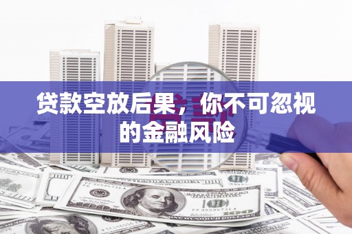 鱼峰贷款空放后果，你不可忽视的金融风险