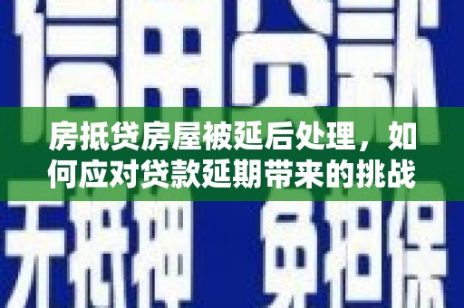 新埤房抵贷房屋被延后处理，如何应对贷款延期带来的挑战？