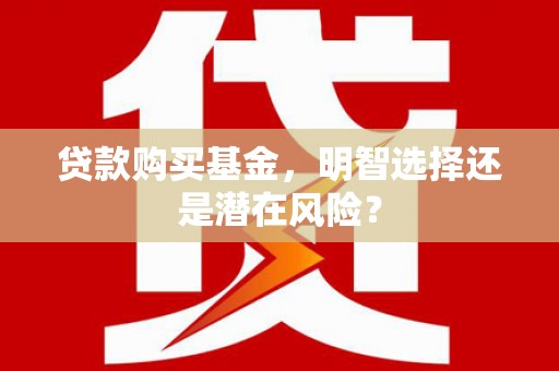 东宁贷款购买基金，明智选择还是潜在风险？