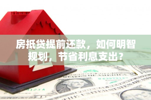 安平房抵贷提前还款，如何明智规划，节省利息支出？