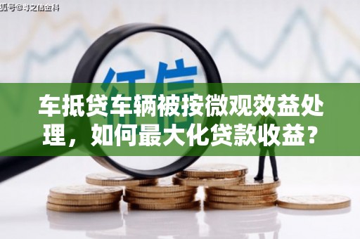 盐都车抵贷车辆被按微观效益处理，如何最大化贷款收益？