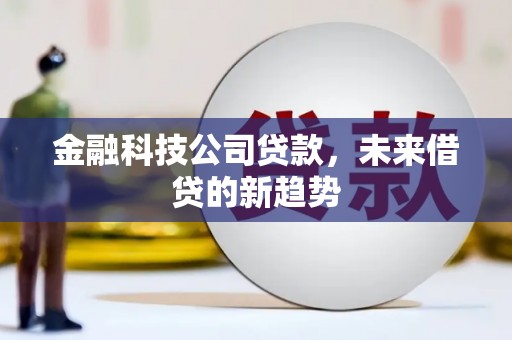 隆子金融科技公司贷款，未来借贷的新趋势