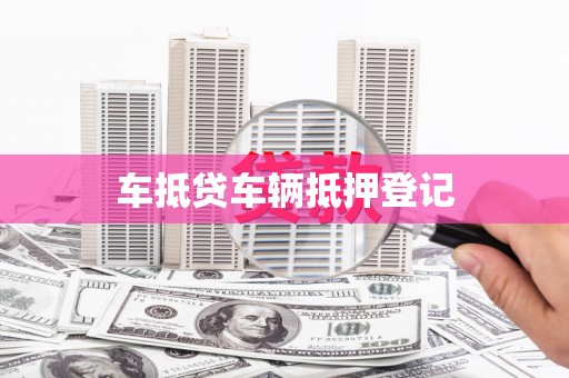 曲阜车抵贷车辆抵押登记