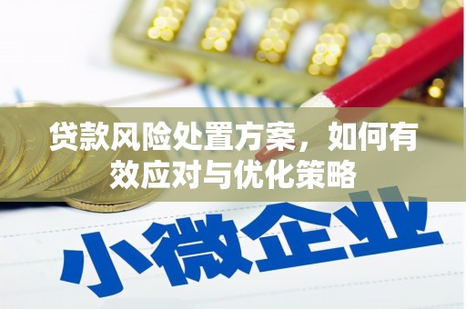 老城贷款风险处置方案，如何有效应对与优化策略