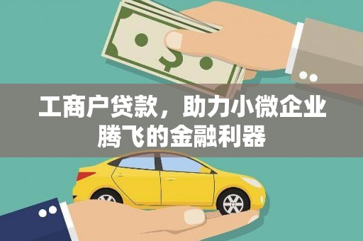 菏泽工商户贷款，助力小微企业腾飞的金融利器