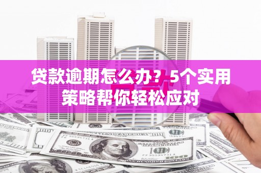 闸北贷款逾期怎么办？5个实用策略帮你轻松应对