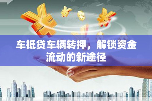 凤林车抵贷车辆转押，解锁资金流动的新途径