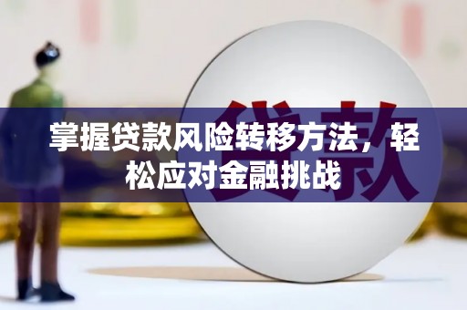 龙湖掌握贷款风险转移方法，轻松应对金融挑战