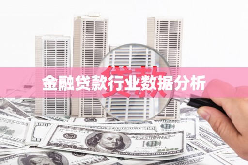 贵阳金融贷款行业数据分析