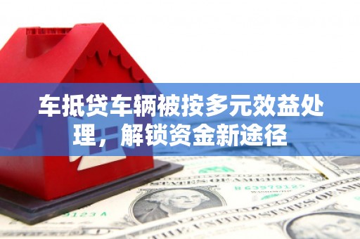 桐乡车抵贷车辆被按多元效益处理，解锁资金新途径