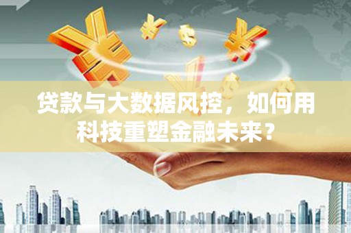 汝阳贷款与大数据风控，如何用科技重塑金融未来？