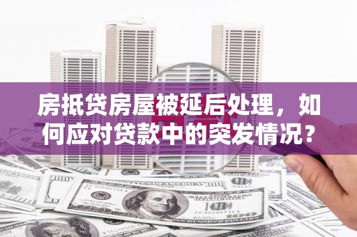 当阳房抵贷房屋被延后处理，如何应对贷款中的突发情况？