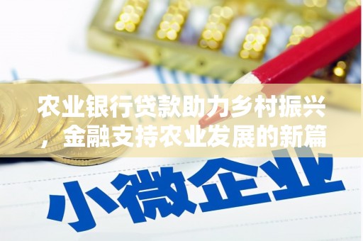 丹东农业银行贷款助力乡村振兴，金融支持农业发展的新篇章