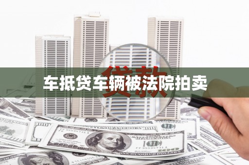 都安车抵贷车辆被法院拍卖