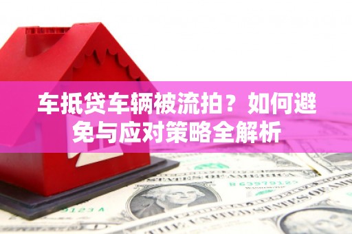 汤旺河车抵贷车辆被流拍？如何避免与应对策略全解析