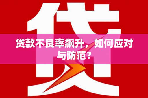 汤旺河贷款不良率飙升，如何应对与防范？