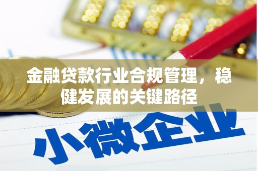 郎溪金融贷款行业合规管理，稳健发展的关键路径