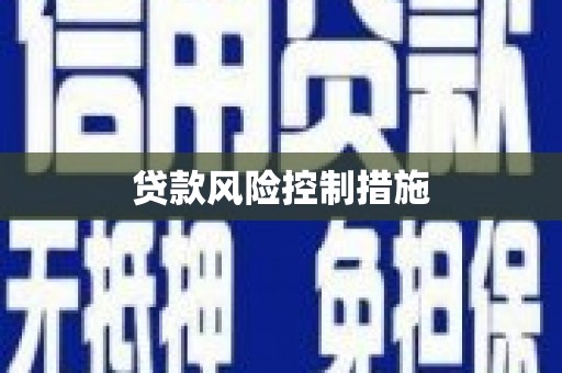 中国澳门贷款风险控制措施