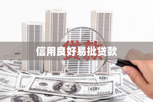 广水信用良好易批贷款