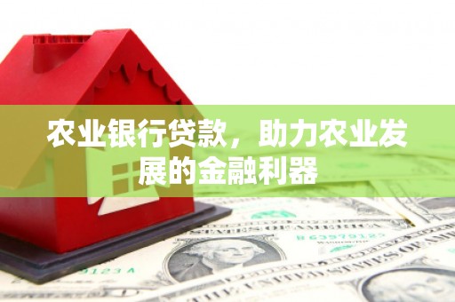 德阳农业银行贷款，助力农业发展的金融利器